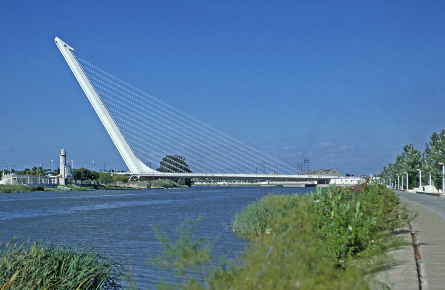 Sevilla: Alamillo-Brücke (Calatrava 1992)